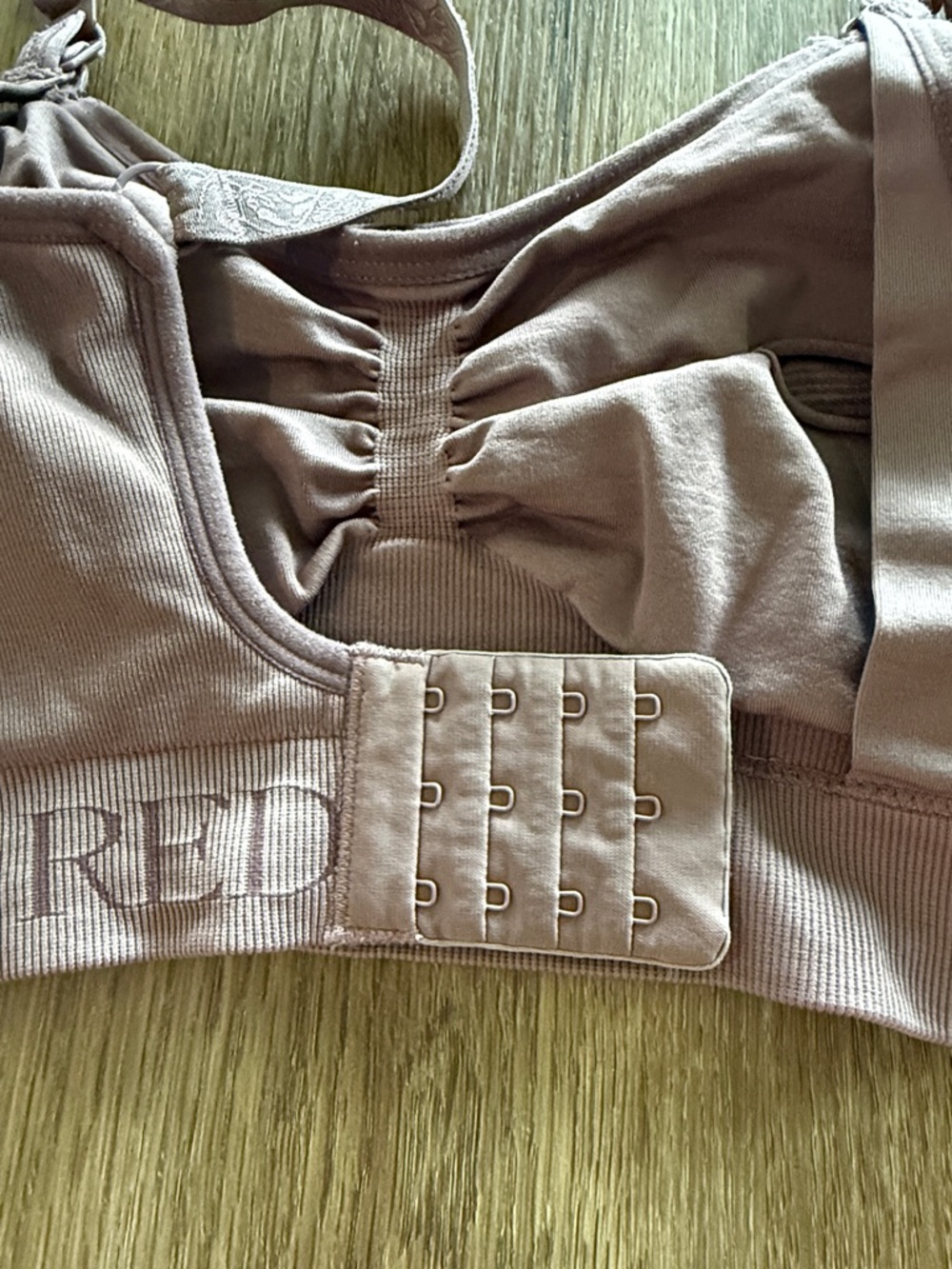 Kindred Bravely Dusty Rose Ribbed Nursing and Pumping Bra - Picture 5 of 6